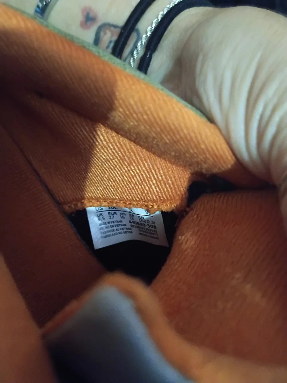 Jordan Kids Brown Suede Sneakers with Orange Accents
